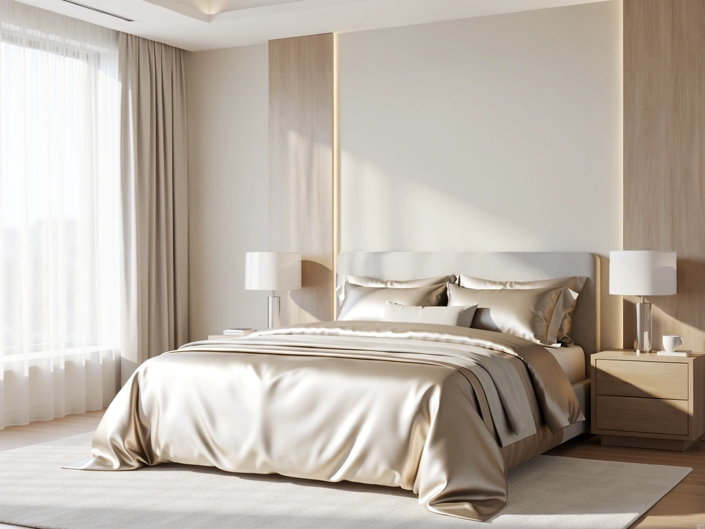 Poklidná ložnice symbolizující bezpečí a odpočinek